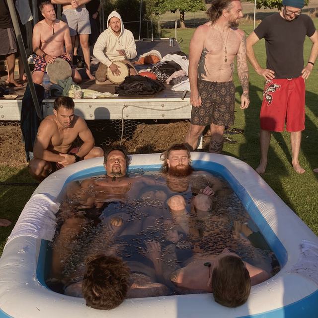 Ice bath and cold exposure at camp